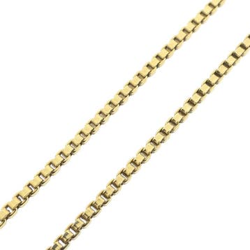 Gouden Venetiaanse schakelketting, Ophalen of Verzenden, Gebruikt, Goud, Goud