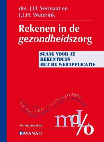 Boek Rekenen in de gezondheidszorg 9789057400797, Verzenden, Zo goed als nieuw