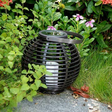 Solar LED Lantaarn Basket Small + Medium (set van 2 stuks), Tuin en Terras, Kunststof, Verzenden, Minder dan 50 watt, Staande lamp