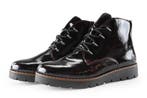 Rieker Veterboots in maat 40 Rood, Kleding | Dames, Schoenen, Verzenden, Overige typen, Zo goed als nieuw, Rood