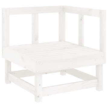 Hoekbank buiten wit | 53% Korting | B-keuze, 3 zitplaatsen, Nieuw, Ophalen of Verzenden, Loungeset