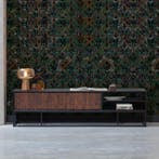 *WOONWINKEL* BePureHome Nuts Tv-meubel Zwart Met Walnoot, Huis en Inrichting, Verzenden, Nieuw