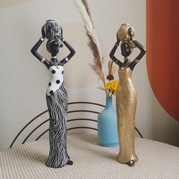 Afrikaanse Retro Decoratie Beeldjes - Stijlvolle Figuren voo, Verzenden