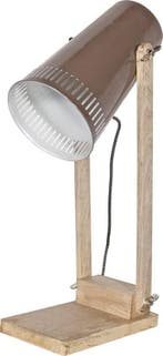 BePureHome SALE STANDS HOUTEN TAFELLAMP TAUPE, Antiek en Kunst, Verzenden