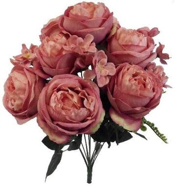 Pioen Boeket Grote Pioenen Vintage Pink Zijden per stuk, Ophalen of Verzenden, Nieuw