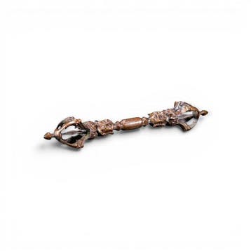 Tibetaanse Vajrayana-rituele vajra (dorje) – antiek bronzen, Antiek en Kunst