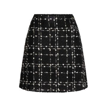 Dante6 • zwarte tweed rok Jomba • 34 (1), Kleding | Dames, Rokken, Dante 6, Verzenden, Zwart, Nieuw
