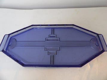 Val Saint Lambert - Charles Graffart - Dienblad - Glas
