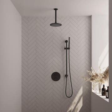 Brauer Black Edition Thermostatische Regendoucheset Inbouw -, Ophalen of Verzenden, Nieuw