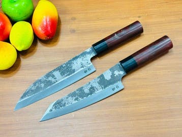 Keukenmes - Deba & Bunka - Handgemaakt Japans staal, Antiek en Kunst