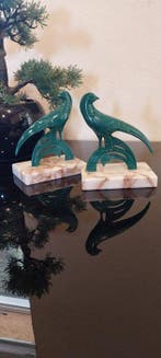 Boekensteunen (2) - duiven - Zamak, Marmer, Antiek en Kunst