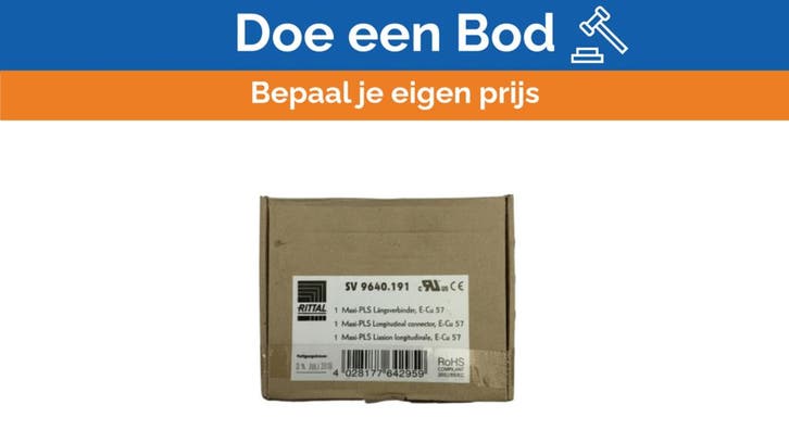 Bieden: Rittal SV-9640-191 Railkoper Aansluitblok - Koperen, Watersport en Boten, Bootonderdelen, Elektra en Verlichting, Nieuw