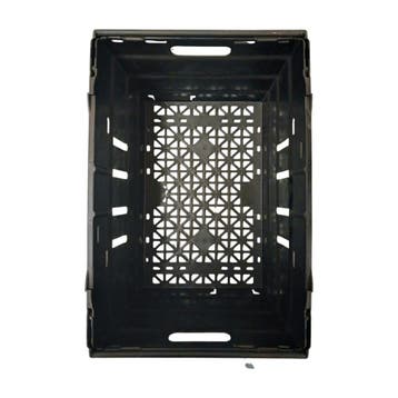 Nestbare Stapelbak, 600x400x350 mm, euronorm, zwart, Doe-het-zelf en Verbouw, Ophalen of Verzenden, Gebruikt, Bak of Kist