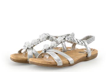 2go Fashion Sandalen in maat 37 Zilver, Overige kleuren, Verzenden, Zo goed als nieuw, 2go Fashion
