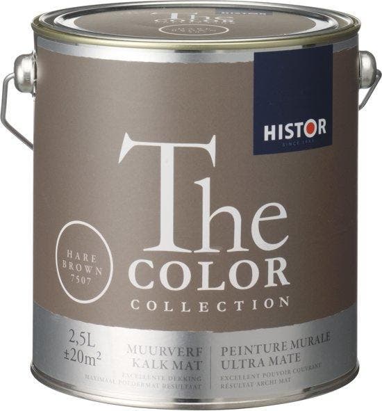 Histor The Color Collection Muurverf - 10 Liter - Hare Brown, Doe-het-zelf en Verbouw, Verf, Beits en Lak, Nieuw, Verzenden