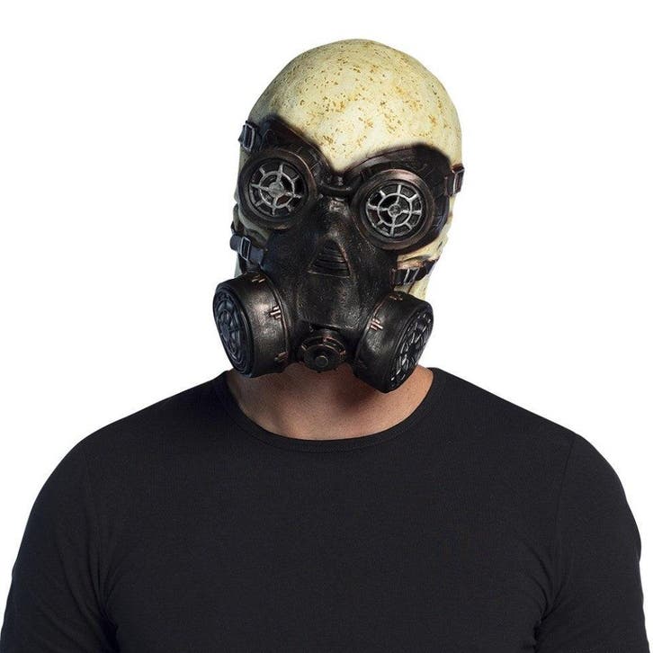 Latex hoofdmasker Gas skull, Hobby en Vrije tijd, Feestartikelen, Verzenden