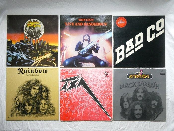Thin Lizzy, Bad Company, Rainbow - Diverse artiesten - 6, Cd's en Dvd's, Vinyl Singles