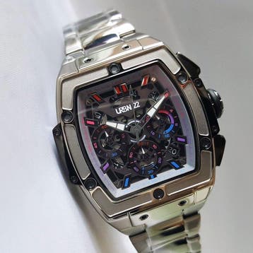 URBN22 - Skeleton - GunMetal - Seiko - Chronograph - New -, Nieuw