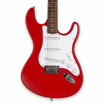 Gear4Music - Serie LA RED, Stile Stratocaster - -, Nieuw