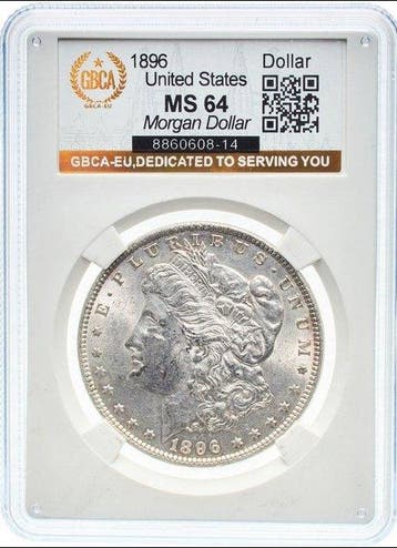Verenigde Staten. Morgan Dollar 1896 - GBCA MS64