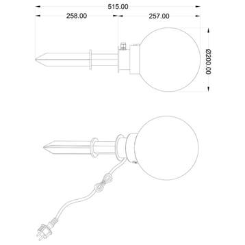 LED Priklamp met Stekker - Trion Balino - E27 Fitting - Mat, Ophalen of Verzenden, Nieuw, Overige fittingen