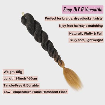 Ombre Jumbo Synthetisch Vlecht Haar - 2-Tone Kleuren voor DI, Verzenden, Nieuw