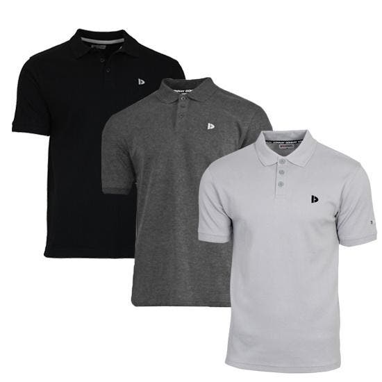 Donnay Donnay Heren - 3-Pack - Polo shirt Noah - Zwart /, Kleding | Heren, Polo's, Nieuw, Verzenden