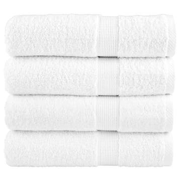 vidaXL Badhanddoeken SOLUND 4 st 600 g/m² 70x140 cm wit, Verzenden, Nieuw, Wit