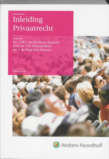 Inleiding privaatrecht  9789001181659, Zo goed als nieuw