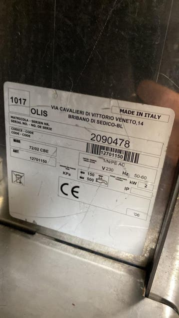 Olis Professionele Elektrische Pastakoker / Kookunit, Ophalen of Verzenden, Gebruikt