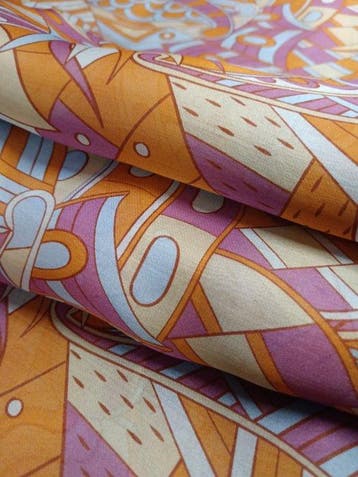 Zuivere zijde E 517 afmetingen 4,90 x 1,40 m - Textiel - 490