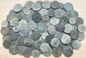 Nederland, Provinciaal. Lot van ruim 150 stuks bodemvondst, Postzegels en Munten, Munten | Nederland