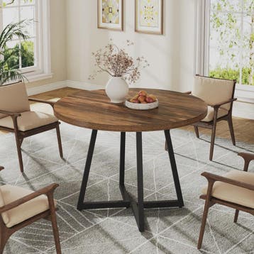 Ronde Eettafel 80cm voor 2-4 Personen - Industrieel Design m, Huis en Inrichting, Verzenden, Nieuw