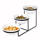 GGM Gastro | Buffetstandaard - zwart gecoat RVS & melamine -, Verzenden