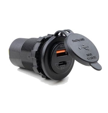 12 Volt stopcontact USB C en USB A Quick Charge 4.0, Ophalen of Verzenden, Nieuw
