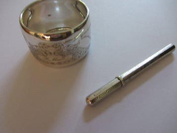 C.F. Wever - Servetring (2) - .925 zilver, Antiek en Kunst