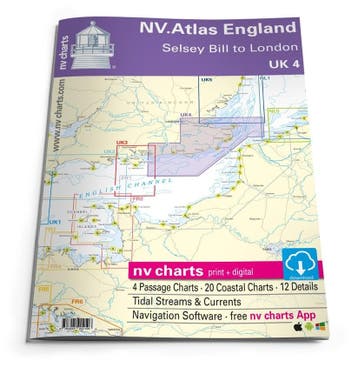 NV Charts Engeland - UK4 Selsey Bill tot Londen, Watersport en Boten, Ophalen of Verzenden, Nieuw