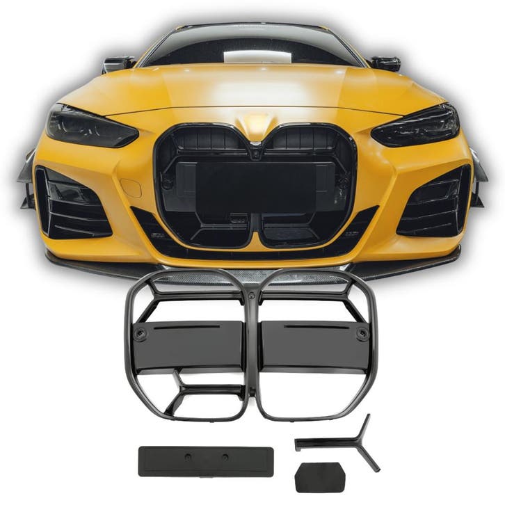 Grille CS Grille glans zwart geschikt voor BMW 4 Serie G22 G, Auto diversen, Tuning en Styling, Ophalen of Verzenden