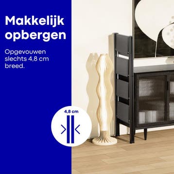 Moeve Keukentrap 4 treden - Huishoudtrap inklapbaar -, Ophalen of Verzenden, Zo goed als nieuw