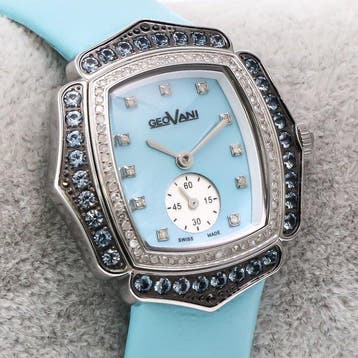 Geovani - Diamond Swiss Watch - GOL593-SL-D-9A - Zonder, Nieuw