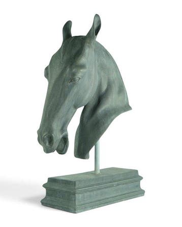 sculptuur, Magnificent Horse Head - 15 kg - 52 cm - Lood