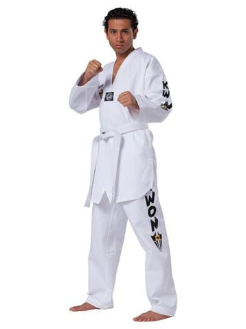 KWON Taekwondo Pak / Dobok Starfighter witte V-hals, Ophalen of Verzenden, Nieuw, Taekwondo, Vechtsportpak