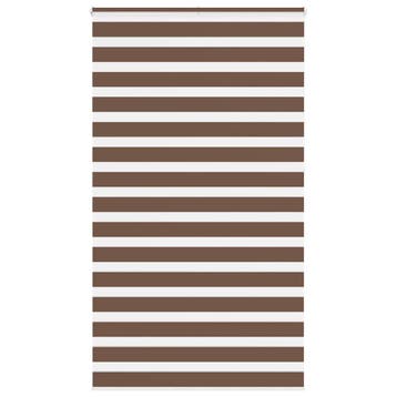 vidaXL Zebra rolgordijn 130x230 cm stofbreedte 125,9cm, Verzenden, Nieuw, Bruin