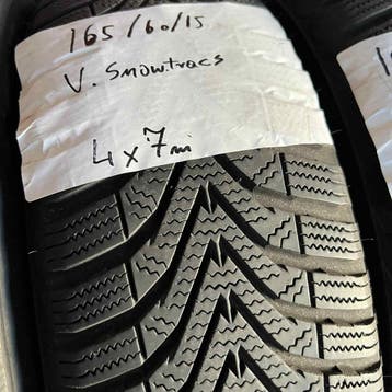 4 x Vredestein Snowtrac 165-60-15 Winterbanden 7mm, Gebruikt, 15 inch, Band(en), Winterbanden