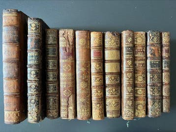 XVIII iem - Ensemble de 11 ouvrages anciens – Érasme, Ovide,