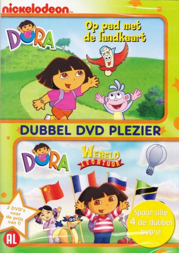 Dora - Op Pad Met De Landkaart & Wereldavontuur (2dvd) - DVD, Verzenden, Nieuw in verpakking