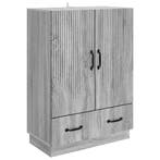 vidaXL Dressoir met lade Grijs sonoma 66 x 34,5 x 92 cm, Verzenden, Nieuw, Overige houtsoorten, Minder dan 50 cm