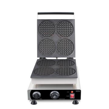 Combisteel Wafelijzer | 4x Ronde Wafels | 1.75kw | 305x430x5, Ophalen of Verzenden, Nieuw in verpakking