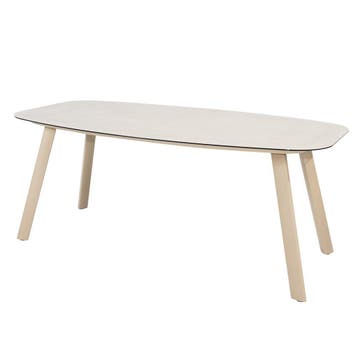 4 Seasons Manolo tuintafel 180x95 cm - latte - ceramic print, Verzenden, Nieuw