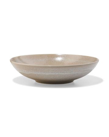 HEMA Diep bord Ø21.2cm Monaco aardewerk lichtbruin, Huis en Inrichting, Keuken | Servies, Verzenden, Nieuw